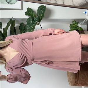 Pink tie dress